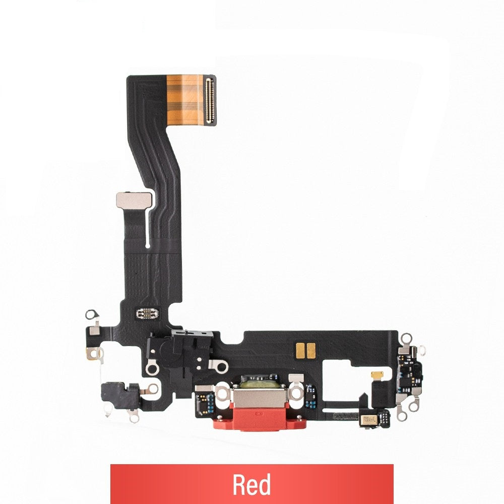 Red Charging Port for iPhone 12 / 12 Pro-Red Red Charging Port for iPhone 12 / 12 Pro-Red